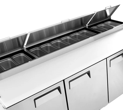 Three Doors Pizza Prep Table SMC3-PZT93(3)